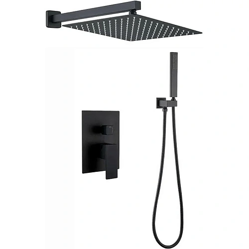 Душевая система BERGES VENTAS 2S BLACK, черный матовый 073002 Душевая система BERGES VENTAS 2S BLACK, черный матовый 073002