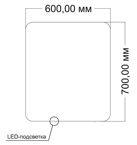 Зеркало Vincea LED VLM-3BE6007-2 600х700 c сенсорным выключателем и диммером, антизапотевание Зеркало Vincea LED VLM-3BE6007-2 600х700 c сенсорным выключателем и диммером, антизапотевание