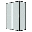 Душевой уголок GROSSMAN Style 100.K33.05.120.21.02-200.K33.05.90.21.02 (120х90х195) раздвижная(левая),черный матовый,стекло шиншилла Душевой уголок GROSSMAN Style 100.K33.05.120.21.02-200.K33.05.90.21.02 (120х90х195) раздвижная(левая),черный матовый,стекло шиншилла