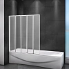 Шторка на ванну CEZARES RELAX-V-5-120/140-P-Bi-L 120 см стекло рифленое, профиль белый Шторка на ванну CEZARES RELAX-V-5-120/140-P-Bi-L 120 см стекло рифленое, профиль белый