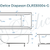 Ванна из искусственного камня Delice Diapason 160х70 DLR330004-G глянцевая Ванна из искусственного камня Delice Diapason 160х70 DLR330004-G глянцевая