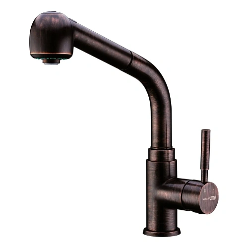 Смеситель для кухни WasserKRAFT A8247 с выдвижной лейкой темная бронза Смеситель для кухни WasserKRAFT A8247 с выдвижной лейкой темная бронза