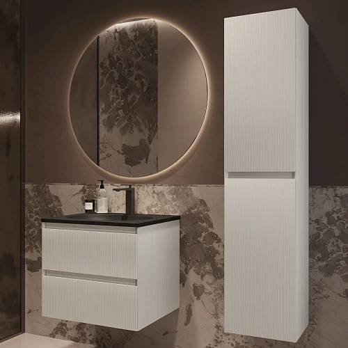Тумба под раковину Vincea Welle 600 подвесная, белый матовый софт-тач Тумба под раковину Vincea Welle 600 подвесная, белый матовый софт-тач