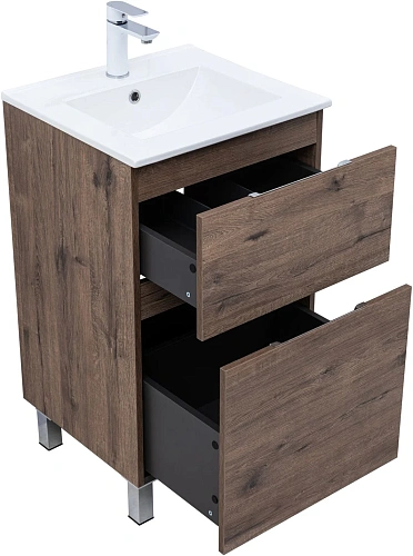 Тумба под раковину Aquanet Алвита New 50 00344126 напольная, дуб веллингтон табак Тумба под раковину Aquanet Алвита New 50 00344126 напольная, дуб веллингтон табак