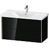 Тумба под раковину Duravit XVIU XV41170B140 подвесная 101 см черный глянцевый Тумба под раковину Duravit XVIU XV41170B140 подвесная 101 см черный глянцевый