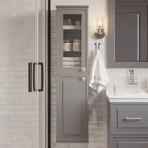 Шкаф-пенал STWORKI Хадстен L, серый 540850 Шкаф-пенал STWORKI Хадстен L, серый 540850