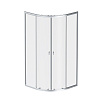Картинка анонса товара «душевой уголок am.pm x-joy w88g-205-090mt64 twin slide, 90x90, профиль хром матовый»