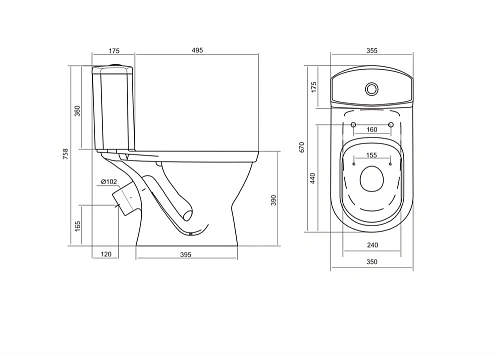Унитаз напольный Santek Алькор антивсплеск 1WH302196 компакт 1.WH30.2.196 Унитаз напольный Santek Алькор антивсплеск 1WH302196 компакт 1.WH30.2.196