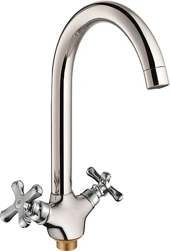 Смеситель для кухни Rush Bianki BI7650-24 с высоким, поворотным изливом Смеситель для кухни Rush Bianki BI7650-24 с высоким, поворотным изливом