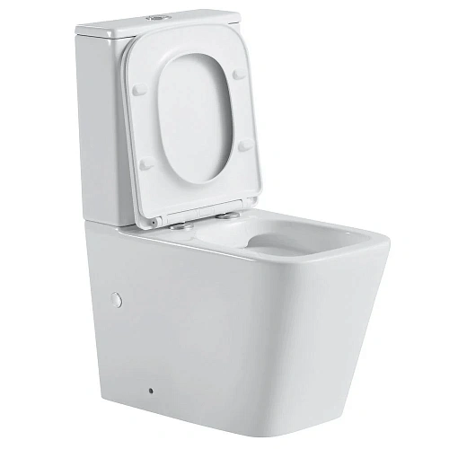 Унитаз напольный Black&White W-7703 P-trap / Geberit/ Rimless / anti-dirt (640x360x840) компакт 7703W Унитаз напольный Black&White W-7703 P-trap / Geberit/ Rimless / anti-dirt (640x360x840) компакт 7703W