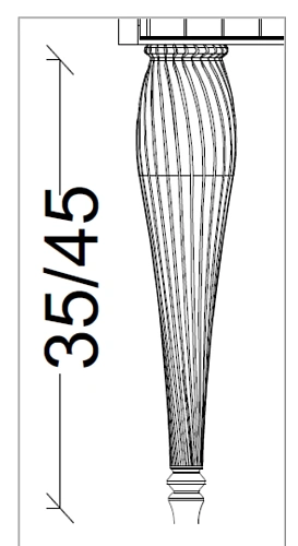 Ножки Boheme SPIRALE 45 см черные (пара) 848-B-45 Ножки Boheme SPIRALE 45 см черные (пара) 848-B-45