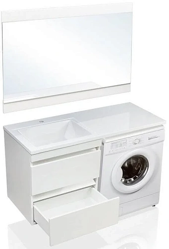 Тумба под раковину Style Line Даллас 120 люкс PLUS эмаль белый СС-00002351 Тумба под раковину Style Line Даллас 120 люкс PLUS эмаль белый СС-00002351