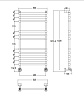 Картинка анонса товара «полотенцесушитель водяной margaroli sole 464-11-ts 464ts4711ob 46 x107.6 см старая бронза»