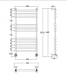 Полотенцесушитель водяной Margaroli Sole 464-11-TS 464TS4711OB 46 x107.6 см старая бронза Полотенцесушитель водяной Margaroli Sole 464-11-TS 464TS4711OB 46 x107.6 см старая бронза