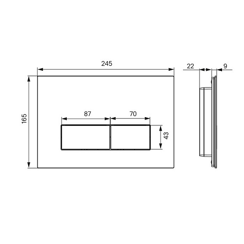 Клавиша смыва Iddis чёрный мрамор On-X 001 (ONX01B0i77) Клавиша смыва Iddis чёрный мрамор On-X 001 (ONX01B0i77)