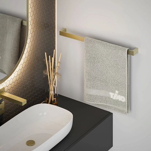 Полотенцедержатель Timo Petruma 15253/17 золото матовое Полотенцедержатель Timo Petruma 15253/17 золото матовое