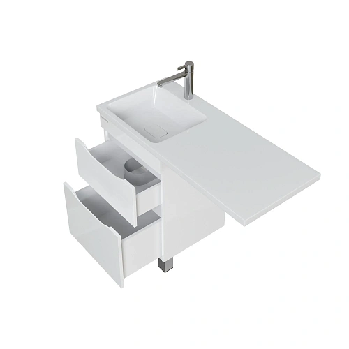 Тумба под раковину GROSSMAN ВИЛАР-50 под стиральную машину белая (ум. Камилла-110) напольная 125011 Тумба под раковину GROSSMAN ВИЛАР-50 под стиральную машину белая (ум. Камилла-110) напольная 125011