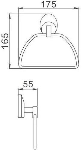 Полотенцедержатель Haiba HB1604-2 Полотенцедержатель Haiba HB1604-2