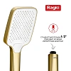 Лейка душевая Raglo R450.52.03 3-х режимная прямоугольная пластик/силикон, сатин золотой Лейка душевая Raglo R450.52.03 3-х режимная прямоугольная пластик/силикон, сатин золотой
