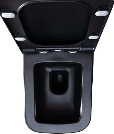 Унитаз подвесной Allen Brau Infinity 4.21011.31 с крышкой, черный матовый