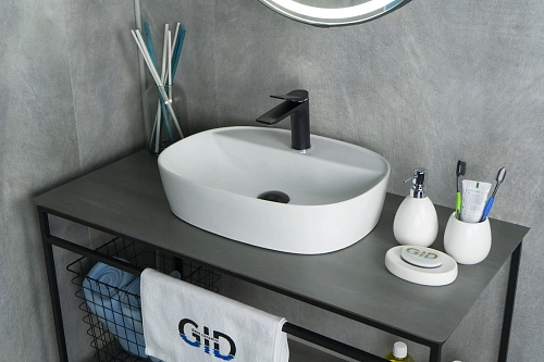 Раковина Gid N9045 51166 накладная белая 50x38x12 Раковина Gid N9045 51166 накладная белая 50x38x12