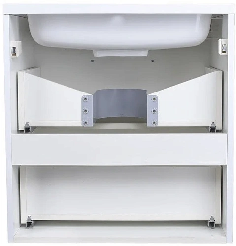 Тумба под раковину Style Line Каре 60 (2 ящ.) Люкс белая, PLUS СС-00002268 Тумба под раковину Style Line Каре 60 (2 ящ.) Люкс белая, PLUS СС-00002268