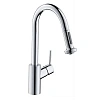 Смеситель для кухни Hansgrohe 220 с вытяжным душем, 2jet, Sbox 73863000, хром