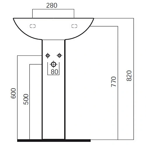 Пьедестал AM.PM Bourgeois C654910WH Пьедестал AM.PM Bourgeois C654910WH