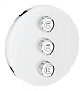 Картинка анонса товара «смеситель для душа grohe grohtherm smartcontrol (29152ls0) внешняя часть, на 3 выхода, белая луна»