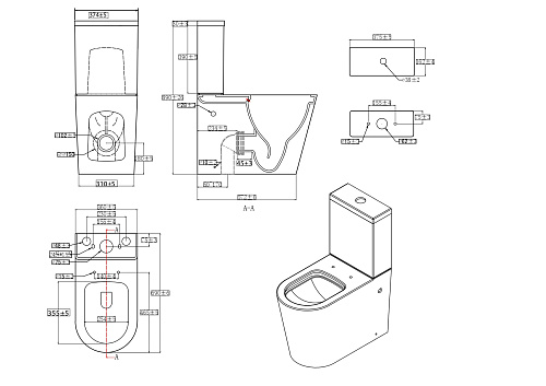 Унитаз напольный Aquatek ОБЕРОН AQ1273H-00 с бачком и сиденьем микролифт, белый Унитаз напольный Aquatek ОБЕРОН AQ1273H-00 с бачком и сиденьем микролифт, белый