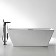 Ванна отдельностоящая ABBER AM9912 170x75 универсальная, белая матовая, искусственный камень Ванна отдельностоящая ABBER AM9912 170x75 универсальная, белая матовая, искусственный камень