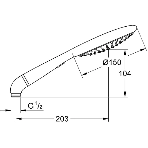 Душевая лейка GROHE Rainshower 27272LS0 Душевая лейка GROHE Rainshower 27272LS0