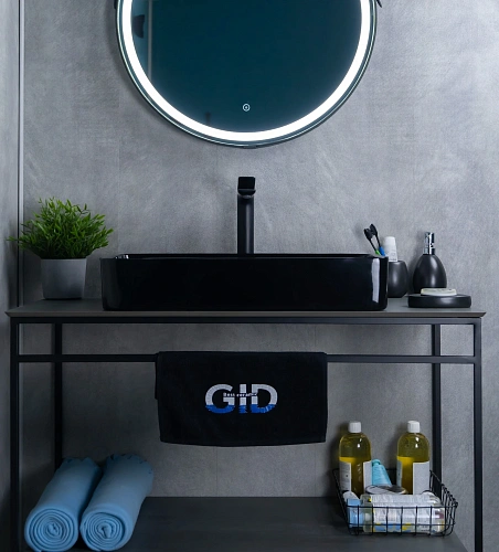 Раковина Gid BL9396 53346 накладная черная глянцевая 60x34x11 Раковина Gid BL9396 53346 накладная черная глянцевая 60x34x11