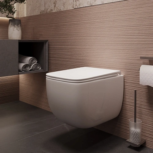 Унитаз подвесной Vincea Era VT1-58TFS Торнадо белый, ультратонкое микролифт сиденье Унитаз подвесной Vincea Era VT1-58TFS Торнадо белый, ультратонкое микролифт сиденье