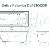 Ванна чугунная Delice Palomba 1700х700 с отверстиями под ручки DLR230620R Ванна чугунная Delice Palomba 1700х700 с отверстиями под ручки DLR230620R