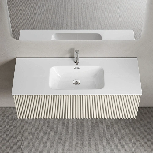 Тумба под раковину SANCOS Snob SNR1.0120CE R 1.0 1195х445х406 Beige Soft подвесная Тумба под раковину SANCOS Snob SNR1.0120CE R 1.0 1195х445х406 Beige Soft подвесная