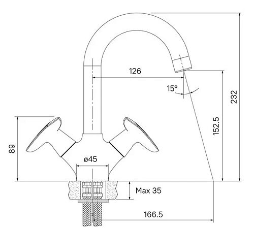 Смеситель для раковины Iddis Copter COPSB00i01 Смеситель для раковины Iddis Copter COPSB00i01