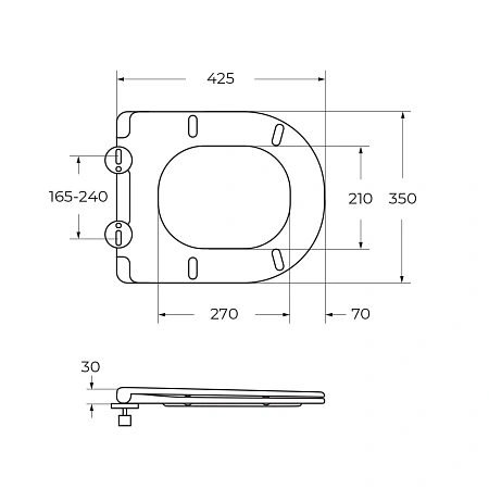 Крышка-сиденье CEZARES ECO CZR-2040-SC Крышка-сиденье CEZARES ECO CZR-2040-SC