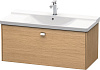 Картинка анонса товара «тумба под раковину duravit brioso br402201052 подвесная 102 см европейский дуб»