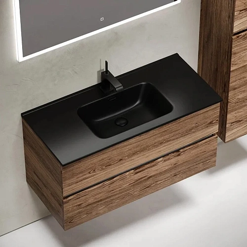 Тумба под раковину Sancos Urban UR100ECH 990х450х550 дуб чарльстон, подвесная Тумба под раковину Sancos Urban UR100ECH 990х450х550 дуб чарльстон, подвесная