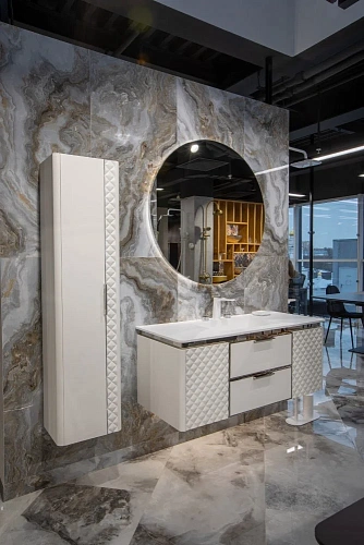 Зеркало Armadi Art Rombo 545-100 круглое с подсветкой 100см Зеркало Armadi Art Rombo 545-100 круглое с подсветкой 100см