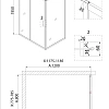 Душевой уголок Niagara Nova NG-82-12AB-A80B (120x80x195) прямоугольная, дверь раздвижная Душевой уголок Niagara Nova NG-82-12AB-A80B (120x80x195) прямоугольная, дверь раздвижная