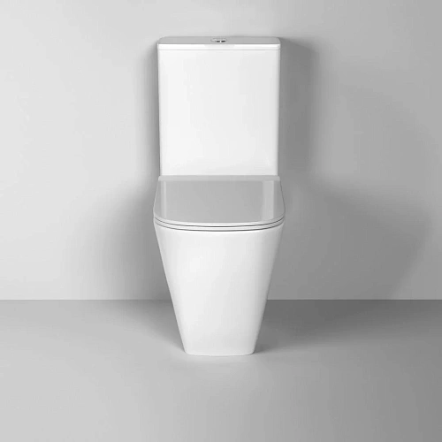 Унитаз напольный GROSSMAN GR-4472S Style 620x365x920 безободковый с высокой чашей 48 см с сиденьем Унитаз напольный GROSSMAN GR-4472S Style 620x365x920 безободковый с высокой чашей 48 см с сиденьем