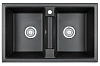 Кухонная мойка Granula 8101, ЧЁРНЫЙ, кварц 810х500 Кухонная мойка Granula 8101, ЧЁРНЫЙ, кварц 810х500