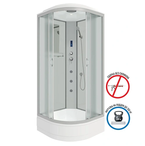 Душевая кабина Niagara Classic NG-3301-14F (900х900х2150) средний поддон (26см) стекло матовое 33011424F Душевая кабина Niagara Classic NG-3301-14F (900х900х2150) средний поддон (26см) стекло матовое 33011424F