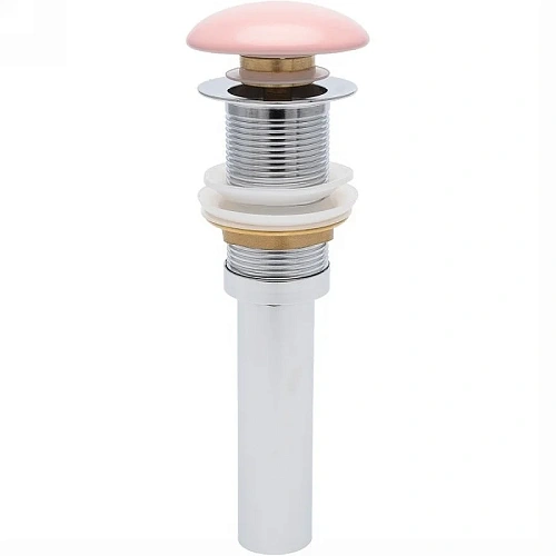 Донный клапан AQUAme AQM7002-0MP без перелива, керамическая накладка, цвет розовый матовый Донный клапан AQUAme AQM7002-0MP без перелива, керамическая накладка, цвет розовый матовый