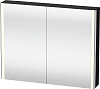Картинка анонса товара «зеркальный шкаф duravit xsquare xs711304040 с подсветкой 100 см черный глянцевый»