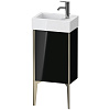 Картинка анонса товара «тумба под раковину duravit xviu xv4530rb140 напольная 36 см черный глянцевый»