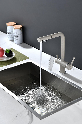 Смеситель для кухни Paulmark SERPENTINE бежевый Se213222-BE Смеситель для кухни Paulmark SERPENTINE бежевый Se213222-BE