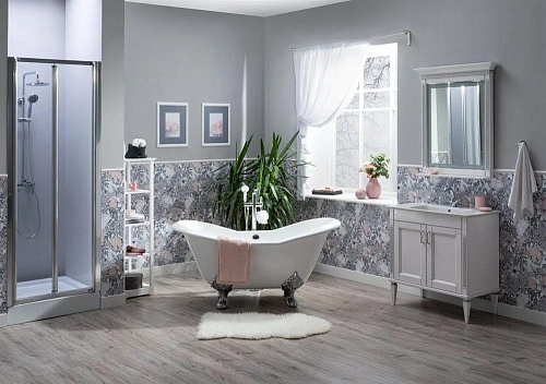 Тумба с раковиной Aquanet Селена 105 белый/серебро (2 дверцы) 00201650 + 00196393 Тумба с раковиной Aquanet Селена 105 белый/серебро (2 дверцы) 00201650 + 00196393